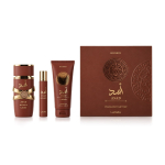 Lattafa Asad Bourbon EDP 100 ml + EDP MINI 12 ml + SG 100 ml &ndash; rinkinys vyrams