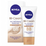Nivea BB Cream SPF 10 Moisturizer 5in1 beautifying - drėkinamasis BB kremas, 50 ml - Medium to Dark