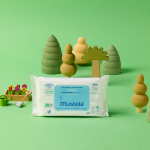 Mustela Compostable at Home Cleansing Water Wipes - Cleaning wipes without perfume 60 vnt.