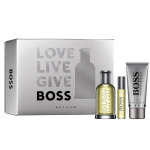 Hugo Boss Bottled dovanų rinkinys vyrams - EDT 100 ml, du&scaron;o želė 100 ml ir mini EDT 10 ml
