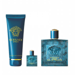 Versace Eros EDT Gift Set - dovanų rinkinys - EDT 100 ml, du&scaron;o želė 150 ml ir mini EDT 5 ml