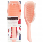 Tangle Teezer Wet Detangling Peach Glow - ergonomi&scaron;kas plaukų &scaron;epetys su rankena
