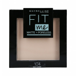 Maybelline Fit Me! Matte + Poreless Compact Matte Powder - kompaktinė pudra, 9 g - 104 Soft Ivory