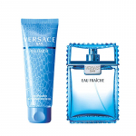Versace Man Eau Fraiche EDT Gift Set - EDT 100 ml ir du&scaron;o želė 150 ml