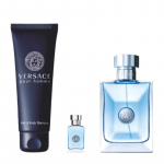Versace Pour Homme EDT Gift Set - dovanų rinkinys - EDT 100 ml, mini EDT 5 ml ir du&scaron;o želė 150 ml