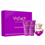 Versace Dylan Purple dovanų rinkinys &ndash; EDP 50 ml, kūno losjonas 50 ml ir du&scaron;o želė 50 ml