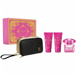 Versace Bright Crystal Absolu Gift set EDP 90 ml, body lotion 100 ml, shower gel 100 ml and cosmetic bag 90 ml  moterims