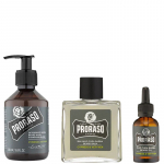 Proraso Cypress & Vetyver Beard Wash Set - barzdos priežiūros rinkinys, 330 ml