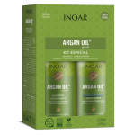 Inoar Argan Oil Duo Kit - plaukų priežiūros rinkinys, 2 x 250 ml