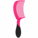 Wet Brush Pro Detangling Comb Pink - lengvas ir ergonomi&scaron;kas plaukų &scaron;ukos
