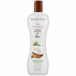 Farouk Systems Biosilk Silk Therapy Coconut Oil Shampoo - drėkinamasis, spalvą saugus &scaron;ampūnas, 355 g