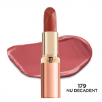 L&acute;Or&eacute;al Color Riche Les Nus - Moisturizing Lipstick - drėkinamieji lūpų dažai, 3.6 g - 179 Decadent