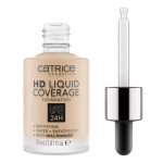 Catrice Liquid Make-Up HD Liquid Coverage Foundation - skystas makiažo pagrindas, 30 ml - 010 Light Beige