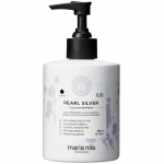 Maria Nila Pearl Silver 0.20 Colour Refresh Mask - kaukė su nepermanentiniais spalvos pigmentais, 300 ml