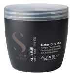 Alfaparf Milano Semi Di Lino Sublime Detoxifying Mud - drėkinamasis valomasis kremas visų tipų plaukams, 500 ml