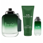 Coach Green for Men Gift set EDT 100 ml, miniature EDT 15 ml and shower gel 100 ml 100ml