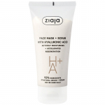 Ziaja Face Mask + Scrub Hayluronic Acid - &scaron;veičiamoji kaukė su hialurono rūg&scaron;timi, 55 ml