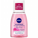 Nivea Rose Touch Waterproof Eye Make-Up Remover - akių makiažo valiklis, 100 ml