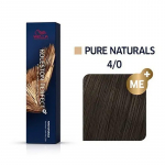 Wella Professional Koleston Perfect ME + Pure Naturals - plaukų dažai, 60 ml - 4/0