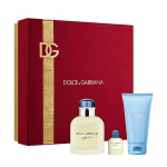 Dolce Gabbana Light Blue Pour Homme Dovanų rinkinys EDT 75 ml, du&scaron;o želė 50 ml a miniature EDT 4,5 ml