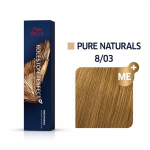 Wella Professional Koleston Perfect ME + Pure Naturals - plaukų dažai, 60 ml - 8/03