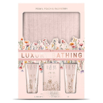 The Luxury Bathing Company Body Care Gift Set with Cosmetic Bag ( Peony, Peach & Raspberry ) - kūno priežiūros rinkinys