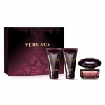 Versace Crystal Noir dovanų rinkinys moterims - EDT 50 ml, kūno losjonas 50 ml ir du&scaron;o želė 50 ml
