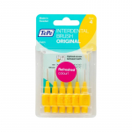 TePe Interdental Brush Normal ( 0.7 mm yellow ) - tarpdančių &scaron;epetėliai, 6 vnt.