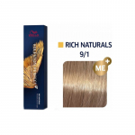 Wella Professional Koleston Perfect ME Rich Naturals - plaukų dažai, 60 ml - 9/1