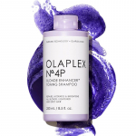 Olaplex Blonde Enhancer No.4P Shampoo - violetinis &scaron;ampūnas &scaron;viesintiems ir žilams plaukams, 250 ml