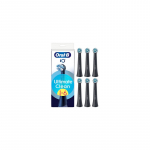 Oral B iO Ultimate Clean Black - originalios keičiamos elektrinio dantų &scaron;epetėlio galvutės, 6 vnt.