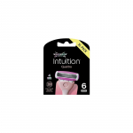 Wilkinson Sword Intuition Quattro - keičiamos skutimosi galvutės moteri&scaron;kiems &bdquo;Intuition Quattro&ldquo; skustuvams, 6 vnt.