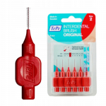 TePe Interdental Brush Normal (0.5 mm red ) - siauriems tarpdančiams skirti &scaron;epetėliai, 6 vnt.