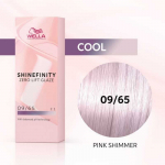Wella Professional Shinefinity Zero Lift Glaze - plaukų dažai, 60 ml -  09/65 Pink Shimmer