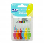 TePe Interdental Brush Original Mixed Pack - skirtingų dydžių tarpdančių &scaron;epetėliai, 6 vnt.