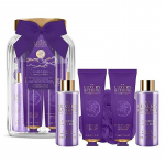 The Luxury Bathing Company Body Care Gift Set in a Glass Jar ( Lavender ) - kūno priežiūros dovanų rinkinys stiklainyje