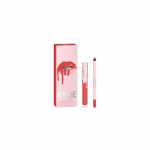 Kylie Cosmetics Matte Liquid Lipstick + Lip Liner Set - dekoratyvinės kosmetikos rinkinys 801 Queen