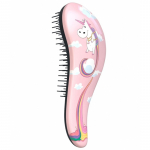 Dtangler Detangling The Mini Brush - kūdikių plaukų &scaron;epetys, Unicorn Pink