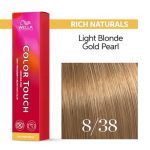 Wella Professional Color Touch Rich Naturals  - plaukų dažai, 60 ml - 8-38