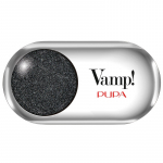 Pupa Vamp! Compact Eyeshadow - akių &scaron;e&scaron;ėliai, 1,5 g - 301 Frozen Black - Metallic