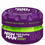 Nishman 04 Hair Wax Rugby Water - plaukų formavimo pomada (va&scaron;kas), 150 ml