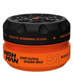 Nishman S1 Hair Styling Spider Wax Black Widow - plaukų formavimo va&scaron;kas, 150 ml