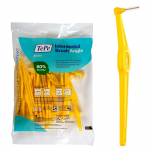 TePe Angle Interdental Brush 0.7 mm - tarpdančių &scaron;epetėliai, 25 vnt. - geltoni
