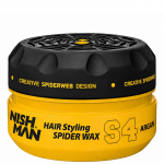 Nishman S4 Spider Wax Argan Pomade - plaukų formavimo va&scaron;kas vyrams, 150 ml