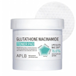 APLB Glutathione Niacinamide Toner Pad - toniko pagalvėlės su glutationu ir niacinamidu, 60 vnt.