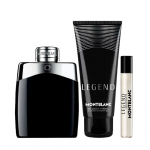 Mont Blanc Legend Gift Set - dovanų rinkinys vyrams - EDT 100 ml, du&scaron;o želė 100 ml ir mini EDT 7.5 ml
