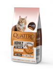 Quattro visavertis sausas pa&scaron;aras suaugusioms sterilizuotoms katėms su vi&scaron;tiena, 1,5 kg