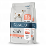 Quattro Mini Salmon su la&scaron;i&scaron;a sausas mažų veislių &scaron;unų pa&scaron;aras, 1,5kg