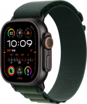 Apple Watch Ultra 2 GPS + Cellular 49mm Black Titanium Case Alpine Loop Small Green (MX4Q3) | MX4Q3UL/A | 195949583834