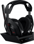 LogitechG ASTRO A50 (Gen 5) Black - Kabelloses LIGHTSPEED Gaming-Headset und Basisstation mit PLAYSYNC Audio | 939-002224 | 5099206127326